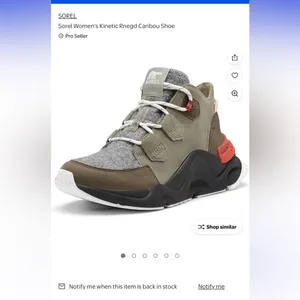 SOREL Kinetic Renegade Caribou Sneakers - size 6.5 thumbnail 7