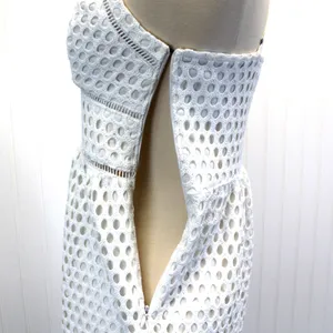 Abercrombie & Fitch Womens S Crochet Mini‎ Dress Sleeveless White Boho Whimsy thumbnail 11