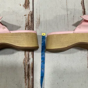 Sam & Libby Pink‎ Platform Double Bow Tie Comfy Dress Sandals thumbnail 7