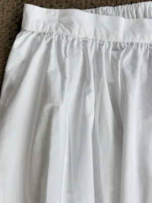 Like New Free People Gaia Full Circle Poplin Skort White Size Large thumbnail 6
