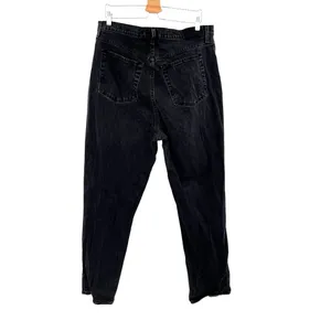 Abercrombie Curve Love Jeans Ultra High Rise 90s‎ Straight Black Size 34 18R thumbnail 8