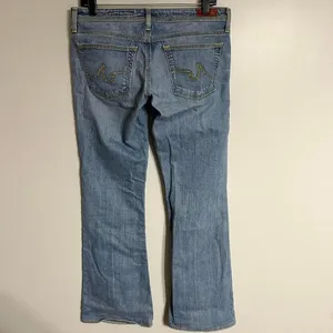 AG Adriano Goldschmied The Merlot Low Rise Flare Leg Light Wash‎ Jeans Size 30 thumbnail 8
