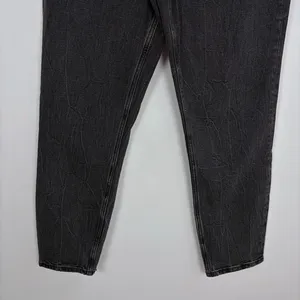 Abercrombie &‎ Fitch The Mom High Rise Jean Curve Love Black Denim Size 26/2 thumbnail 3