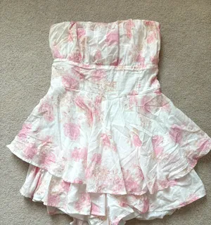 Altar'd State Romper Mini Dress Strapless Sorority Rush thumbnail 1