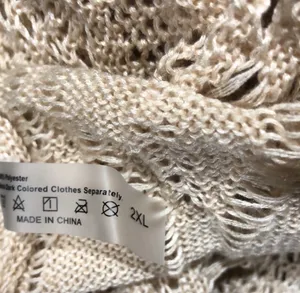 Crochet coverup dress adjustable Tan Size XXL thumbnail 5