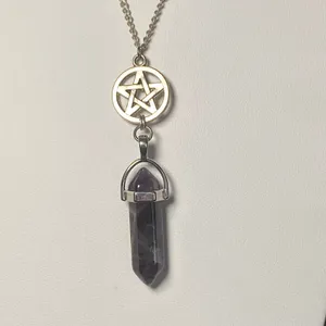 Jewelry Lot‎ of 6 Women Multi Crystal Pentagram Boho Goth Witchy Set Costume thumbnail 5