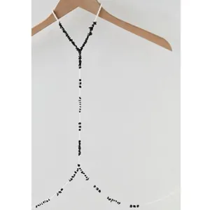 Free People Salute Body Chain Beaded Harness Beach Bohemian Festival Summer New thumbnail 5