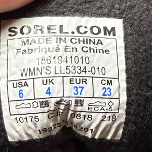NWT Sorel Women's Winter Boots Grey Wool‎ Waterproof Insulated Cozy Snow Size 6 thumbnail 8