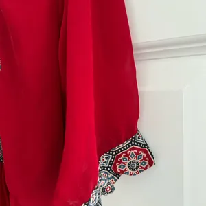 Indian Dress Partywear Red Blue Size XXL thumbnail 7