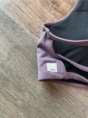 Vuori Mauve Purple Scoop Neck Sports Bra Yosemite Bra Large thumbnail 5