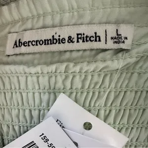 Abercrombie & Fitch Women’s Green Billowy Sleeve Corset Dress Size L NWT thumbnail 3