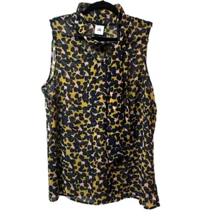 Cabi‎ By Anthropologie Flynn Floral Tie Top Size Large thumbnail 2