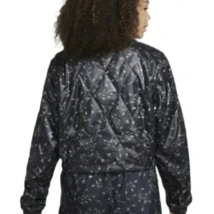 Nike‎ Sportswear Icon Clash Quilted Jacket black floral size large thumbnail 4