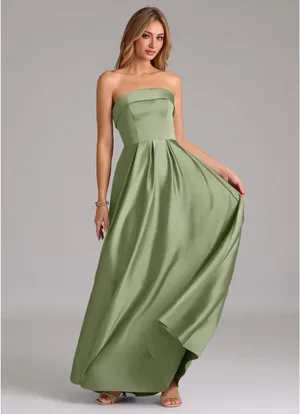 Azazie Bridesmaid Dress Pistachio thumbnail 4