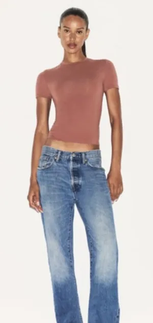 Skims cotton jersey t-shirt Color redwood thumbnail 1