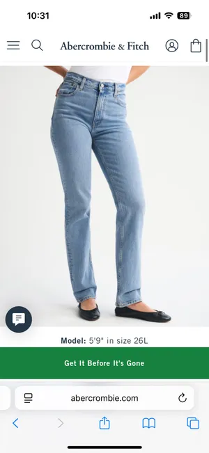 Abercrombie High-Rise Jeans 90s Straight thumbnail 2