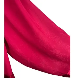 Gold label Victoria’s Secret robe fuchsia paisley floral sheer vintage medium thumbnail 2