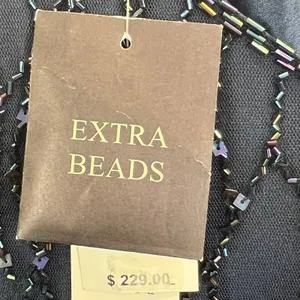 J Kara Beaded Sleeveless Popover Sheath Dress Iridescent Sequin Navy‎ Size 14 thumbnail 12
