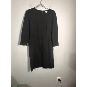 J.Crew Womens Zip Ponte Dress Charcoal Gray Three-Quarter‎ Sleeve Sheath Size 6 thumbnail 2