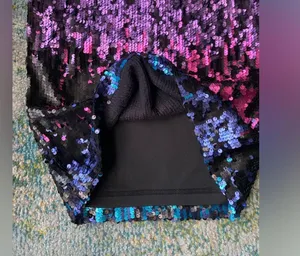 NWT Venus sequin color changing mini stretch festive skirt, size 6 thumbnail 6