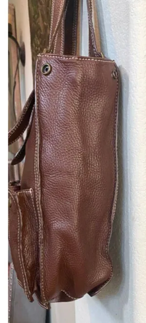 Cynthia Rowley NWOT leather brown leather bag. Mint! Sz 13x11x5 thumbnail 4
