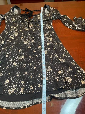 Free People Tess Mini Babydoll Dress Viscose CottageCore Country Village Sz M thumbnail 8