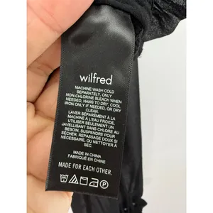 Aritzia Wilfred Tempest Blouse Black Smocked Sheer Sleeve Crop Top Size S thumbnail 10