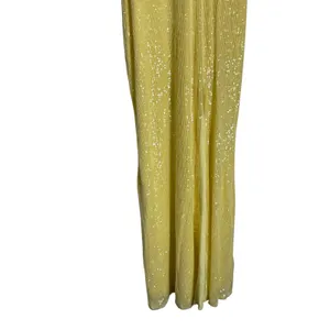 Xscape Yellow Sequined Asymmetric Neck Slit Sleeveless V-Neck Formal Gown Size 6 thumbnail 5