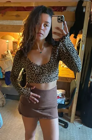 Forever 21 Cheetah Print Long Sleeve Top thumbnail 1
