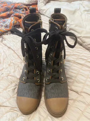 MICHAEL Michael Kors Brown MK Logo Lace thumbnail 4