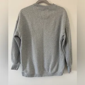 Aerie Bear Trail Gorpcore Gray Get Away Oversized Crewneck Sweatshirt size xxs thumbnail 10