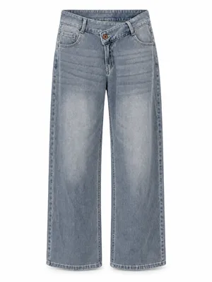 Halara Flex Crossover Waist Wide Leg Jeans Petite XS Light Wash thumbnail 2