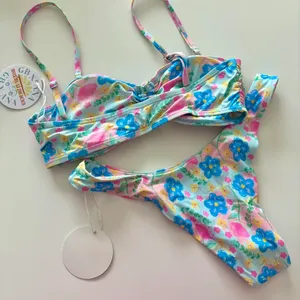 grey bandit floral bikini set  thumbnail 4
