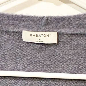 Babaton Light Purple Mohair Alpaca‎ Blend Open Front Sweater Cardigan Medium thumbnail 3