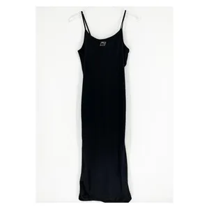 Urban Outfitters iets frans Satin Maxi Dress Women's‎ S Black Sleeveless Y2K thumbnail 2