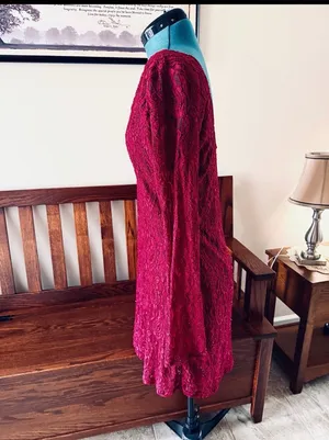 Beautiful Liberty Love Maroon Dress Size Large thumbnail 2