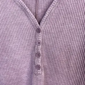Zyia Dont Wake Me Up Lilac Purple Thermal Waffle Knit Lounge Sleep Top XL new thumbnail 4