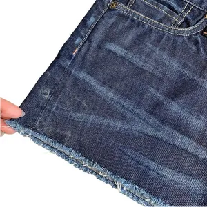 All Saints Spitalfields‎ 10 Micro Mini Denim Jean Skirt Frayed Short Y2K thumbnail 2