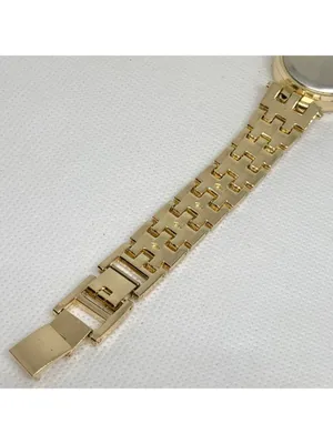 Charter club gold tone women watch 28mm rhinestones quartz up to 7.5” running thumbnail 7