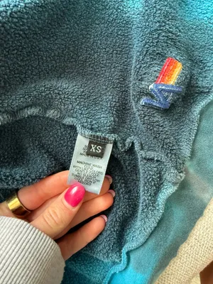 Teal Tie Dye Aviator Nation Zip Up thumbnail 7