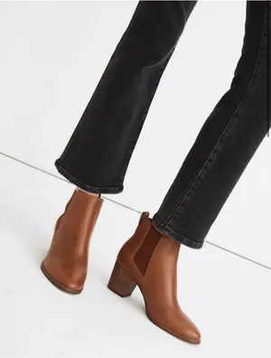 Madewell Regan Leather Ankle Booties thumbnail 1
