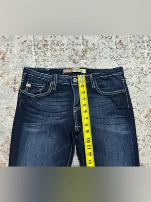 Big Star Remi low rise flare jeans embellished back pockets size 30 y2k thumbnail 6