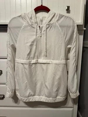 Lululemon White Windbreaker Jacket thumbnail 1