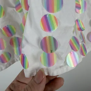 Queen of Sparkles White Smocked Rainbow‎ Sequin Top & Skirt Coord Set Medium thumbnail 10
