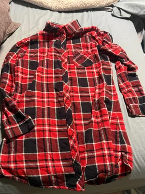 Sonoma Red Black Plaid Flannel Pj Shirt thumbnail 6