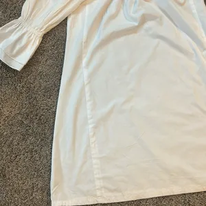Liv & Laf Women’s White Hobo Peasant 3/4 Sleeve Dress XS thumbnail 4