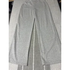 Edikted Wide Leg Sweatpants Heather Gray 06 Graphic Joggers Size Small thumbnail 5