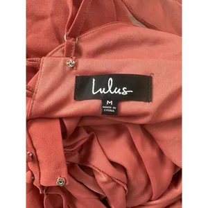Lulu’s Meteoric Rise Maxi Dress Size Medium Button Detail Back Rusty Rose thumbnail 10