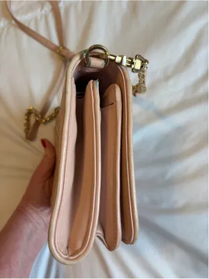 Tory Burch Alexa Quilted Leather Crossbody Bag Purse Pink Gold L1 thumbnail 10