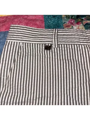 Lauren Ralph Lauren $98 Seersucker Bermuda Women's 14 Striped Bermuda Shorts thumbnail 5